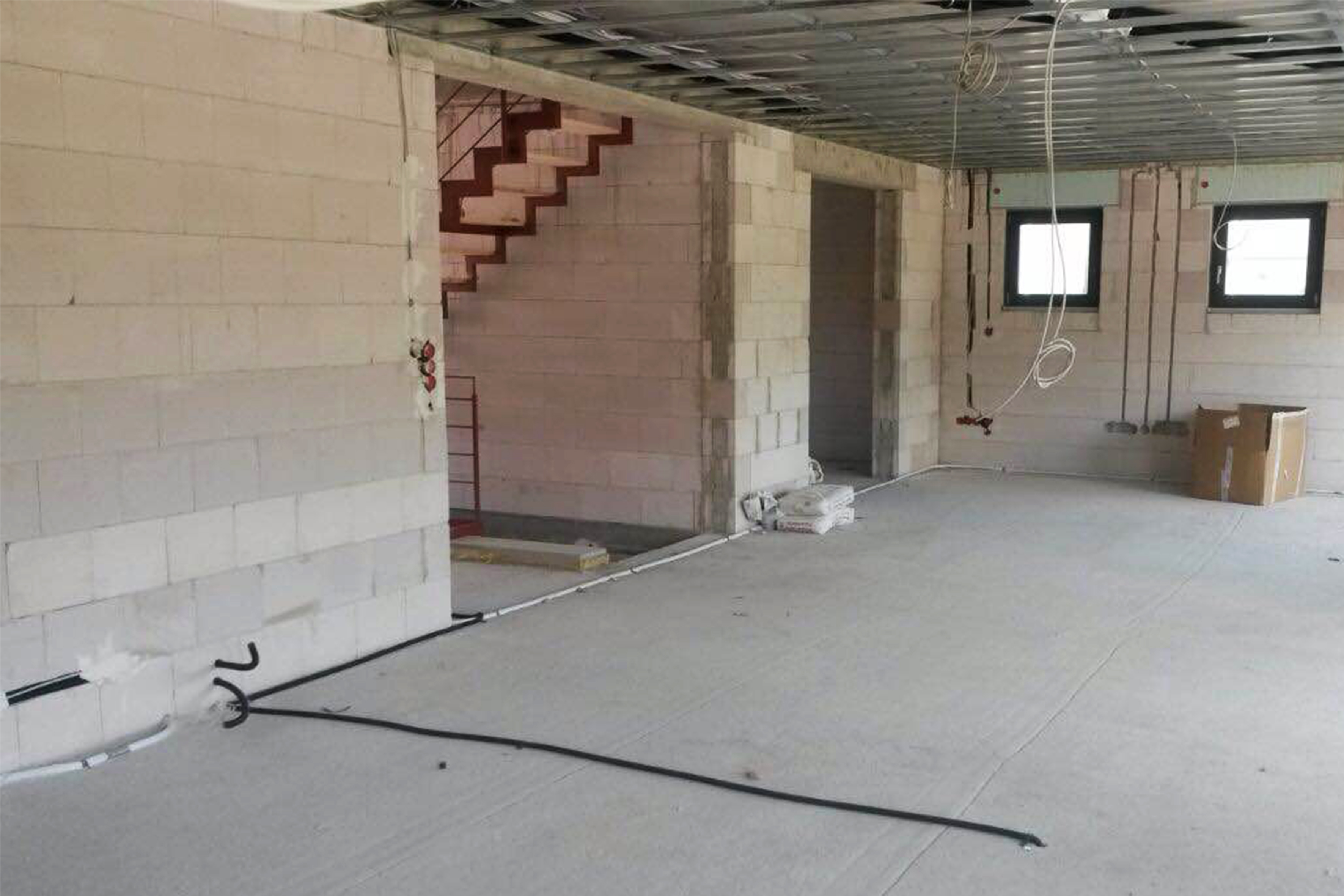 Bauphase Erdgeschoss