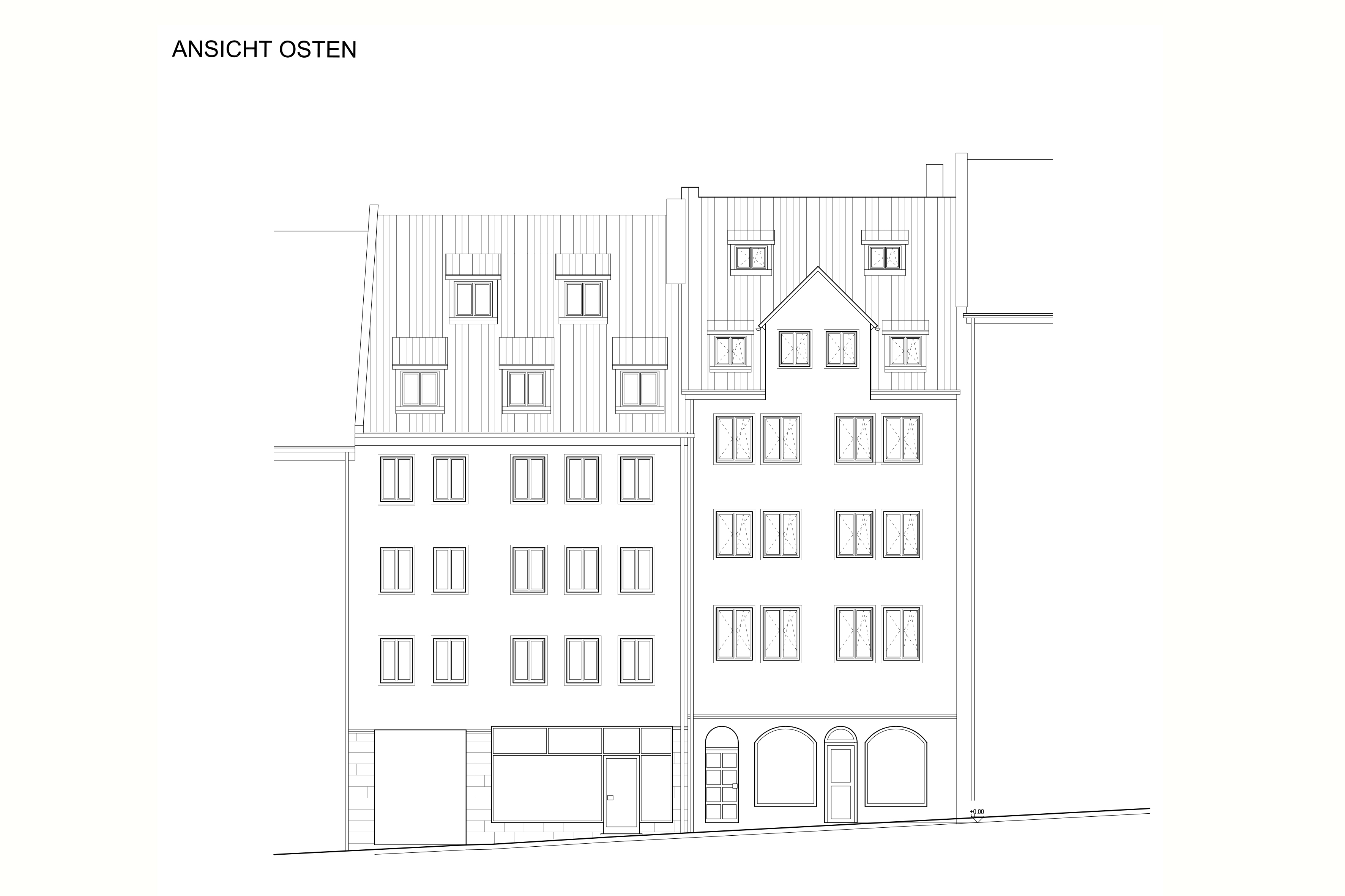 Plan Straßenansicht