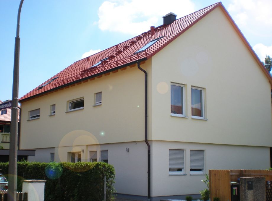 Ansicht Nord-West aufgestocktes Haus