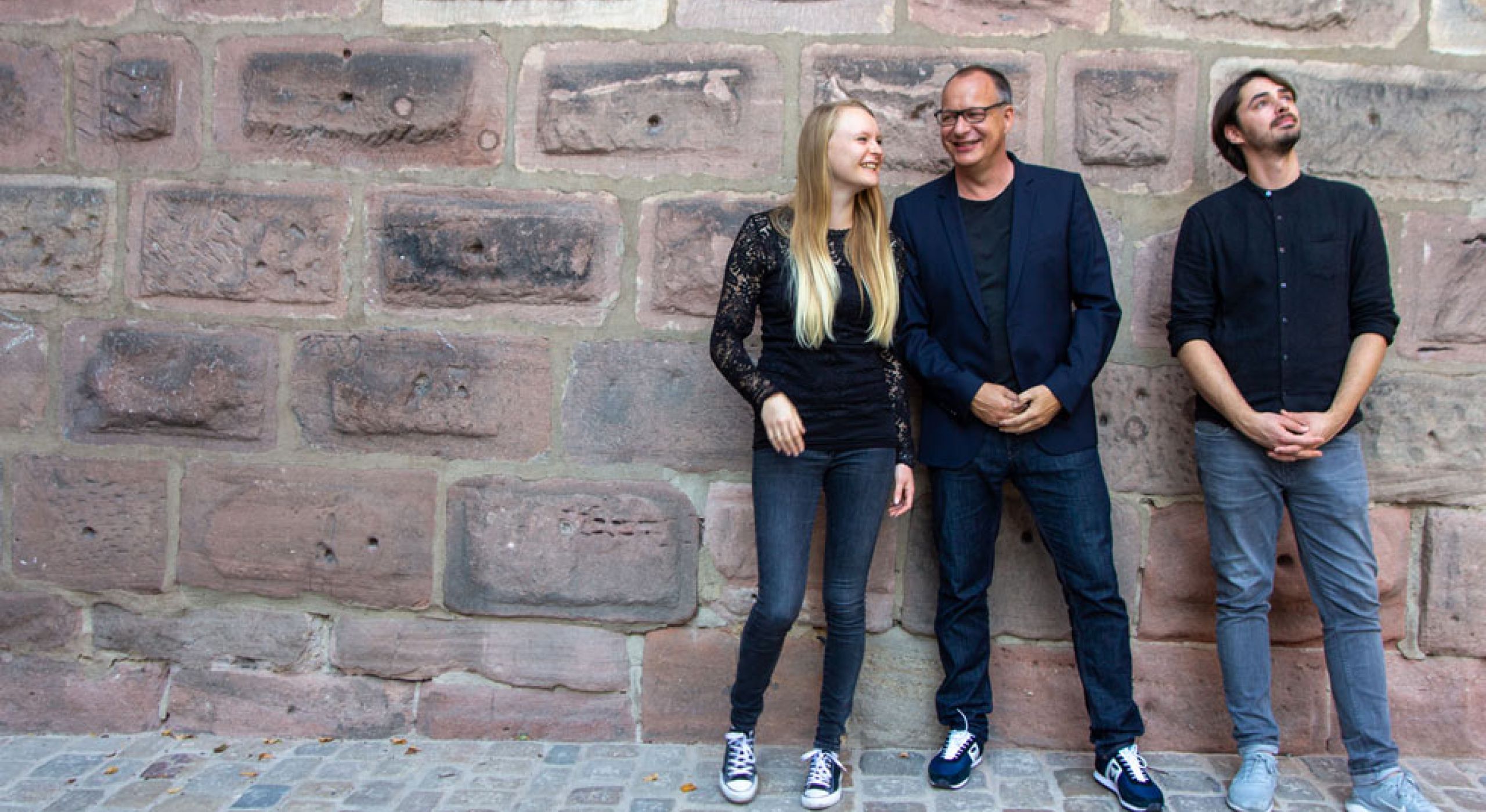 Gruppenbild mit Joachim Koplin, Felix Wölfel und Kollegin