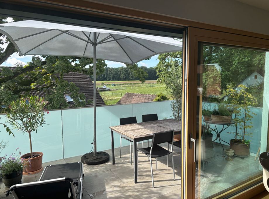 Blick auf den Balkon